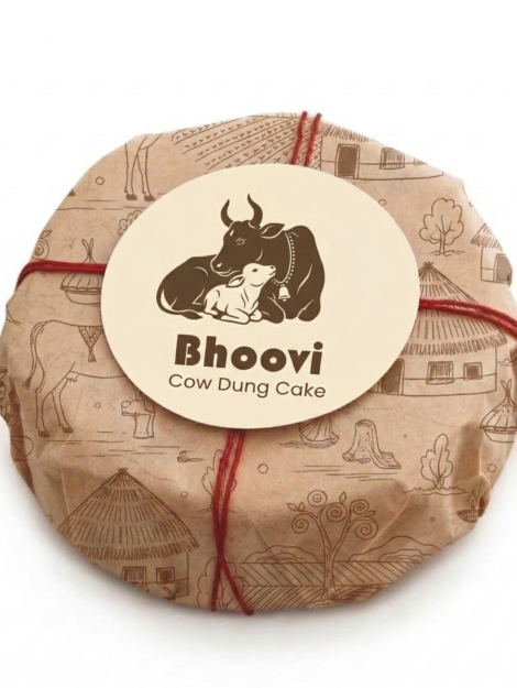 Cow dung cake